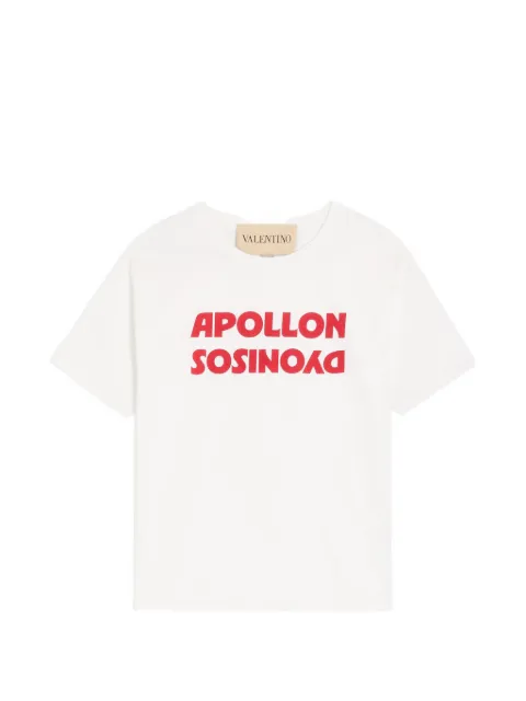 Valentino Garavani cotton T-shirt with Apollon/Dyonisos print White VMG16PB6E