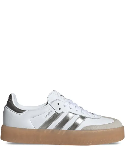 adidas Samba metallic-stripe sneakers White JS3943