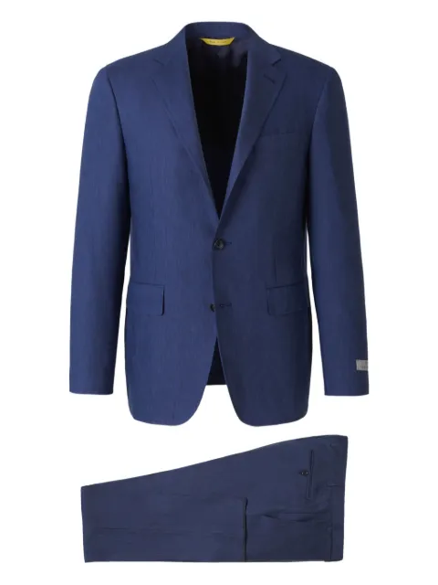 Canali two-button flap-pocket suit Blue 2527053AE02571