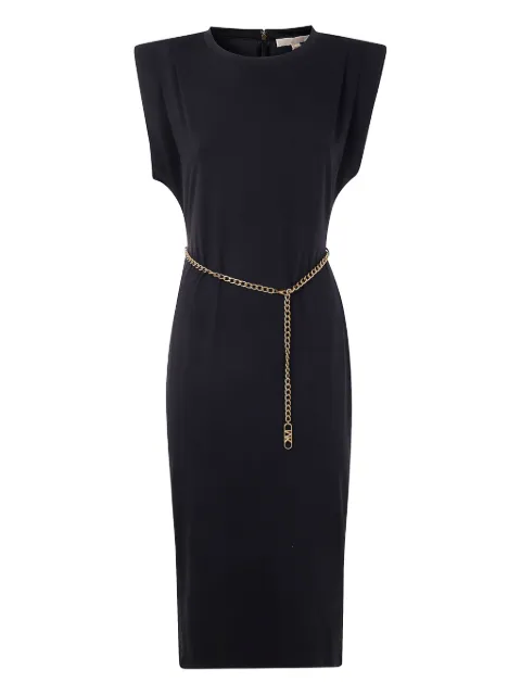 Michael Kors chain-belt midi dress Black MT5831SH6J