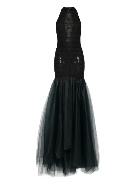 Atu Body Couture halterneck tulle dress Black AT25101