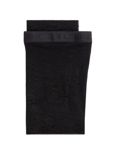 Valentino Garavani floral Lycra tights Black BKI05W9S5