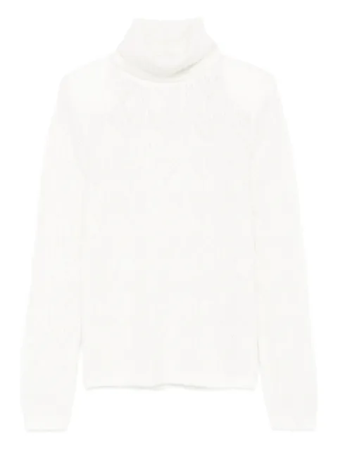 P.A.R.O.S.H. roll-neck sweater White LILYD512943