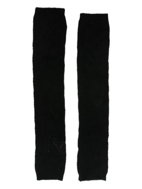 P.A.R.O.S.H. textured-knit gloves Black LILYD000540