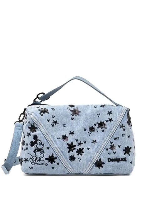 Desigual x Mickey Mouse™ sequin-embellished tote bag Blue 25SAXD27