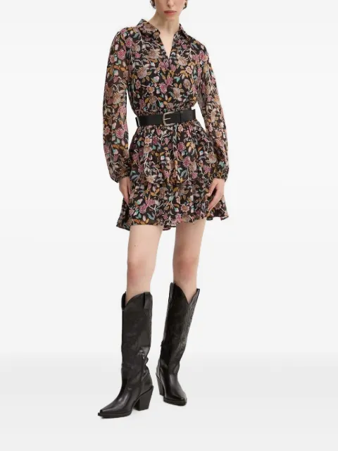 Desigual floral-print smock mini dress Brown 24WWVW68