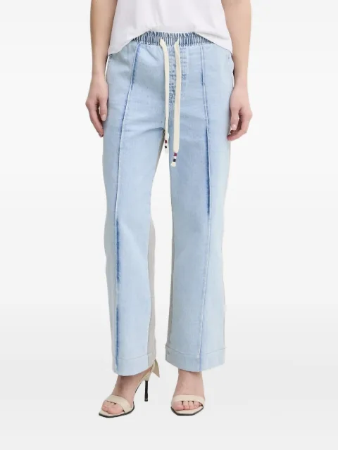 Desigual denim-panelled sweatpants Blue 25SWDD17