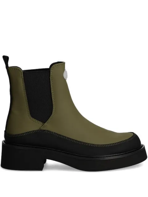 Desigual elastic-panel platform boots Green 24WSTY03