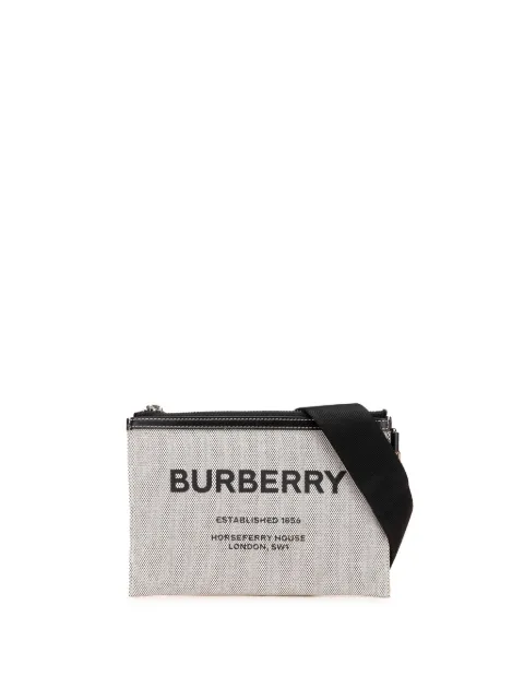 Burberry Pre-Owned 2018-2024 Canvas Horseferry Print Callum crossbody bag Grey 5YXVJV8C1W6SNN2M