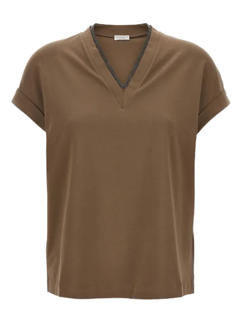 Brunello Cucinelli Monile T-shirt Brown MPT18BD222C8705