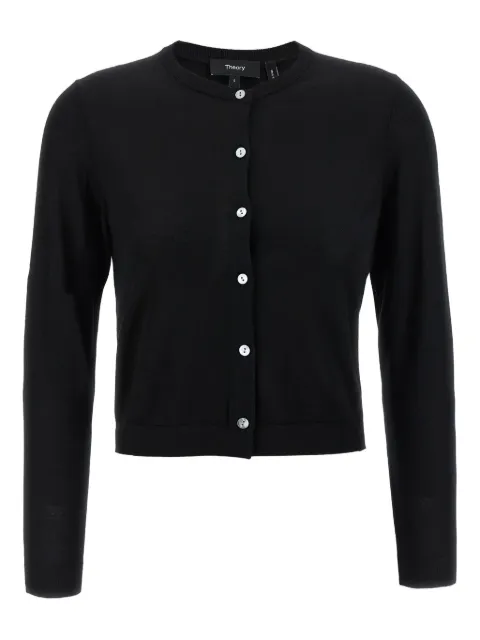 Theory button-up cardigan Black O0711701001