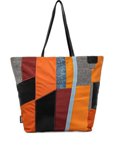 Desigual patchwork tote bag Orange 24WAXA02