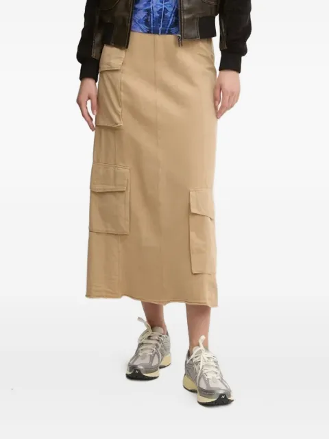Desigual cargo-pocket midi skirt Neutrals 24WWFK02