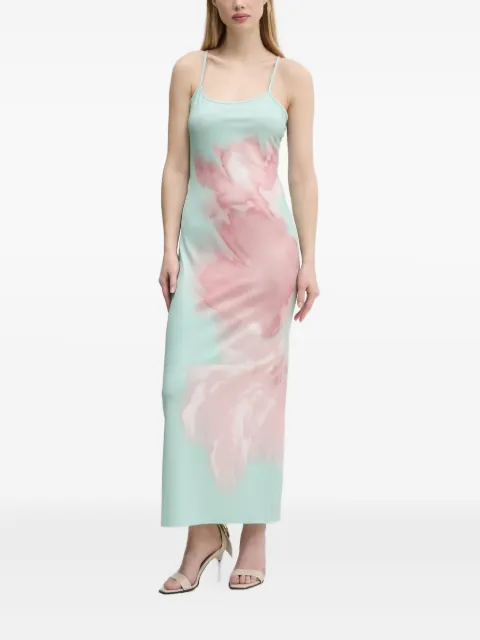 Desigual floral-print midi dress Green 25SWVK44