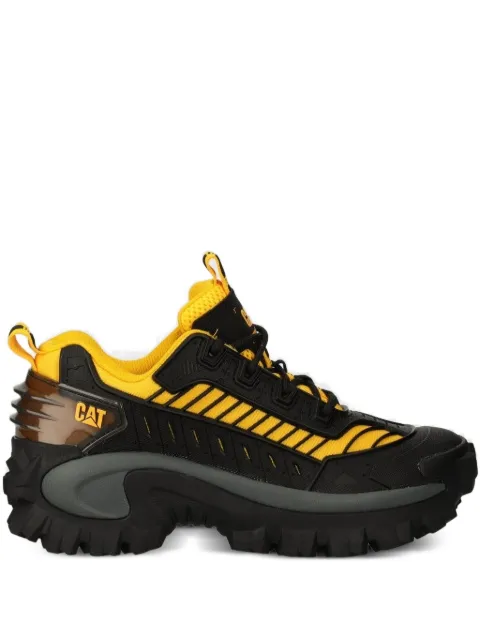 caterpillar pull-tab panelled lace-up sneakers Black P111427