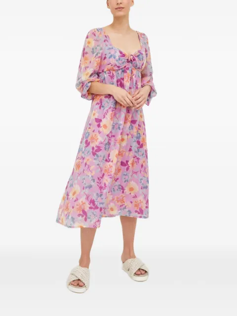 Billabong x The Salty Blonde Paradise Love floral-pattern midi dress Purple F3DR31BIF2