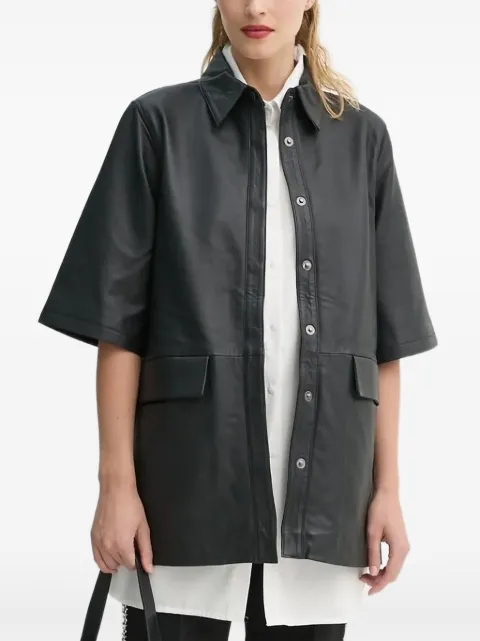 Bruuns Bazaar short-sleeve shirt jacket Black BBW4358