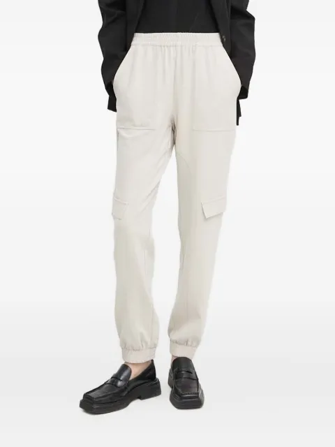 Bruuns Bazaar elastic-waist cargo track pants Neutrals BBW3556