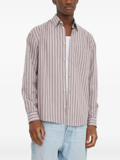 Drykorn striped long-sleeve shirt Pink 47360144078