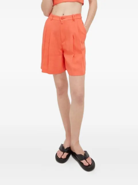 Drykorn pleated high-waisted shorts Orange 80715126065