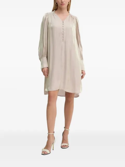 Bruuns Bazaar v-neck mini dress Neutrals BBW4230
