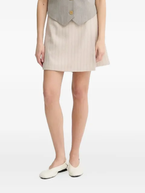 Bruuns Bazaar pinstripe tailored shorts Neutrals BBW4412