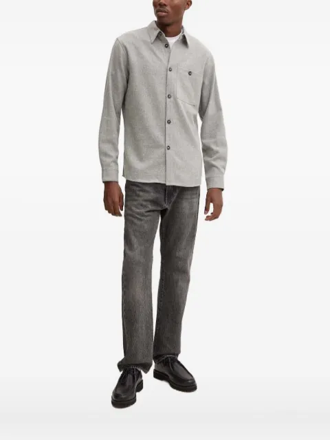 Bruuns Bazaar button-fastening pocket shirt Grey BBM2405
