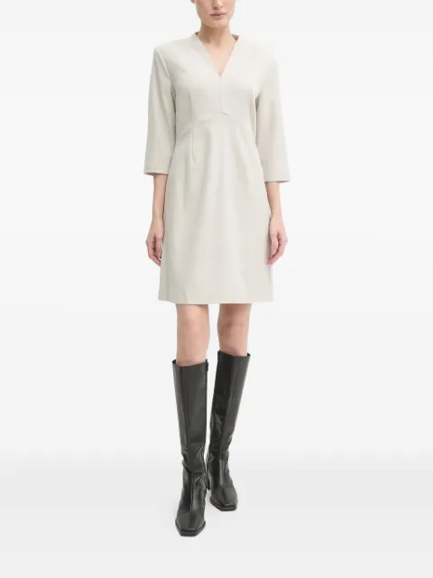 Bruuns Bazaar crystal-embellished V-neck mini dress Neutrals BBW4203