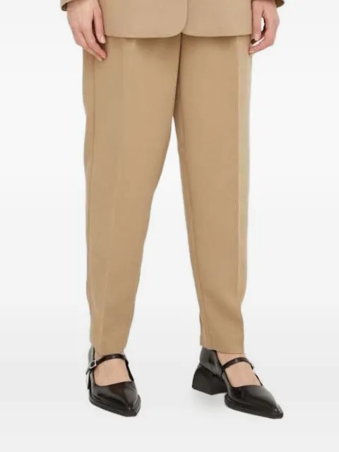 Bruuns Bazaar pleated high-waisted trousers Neutrals BBW2393