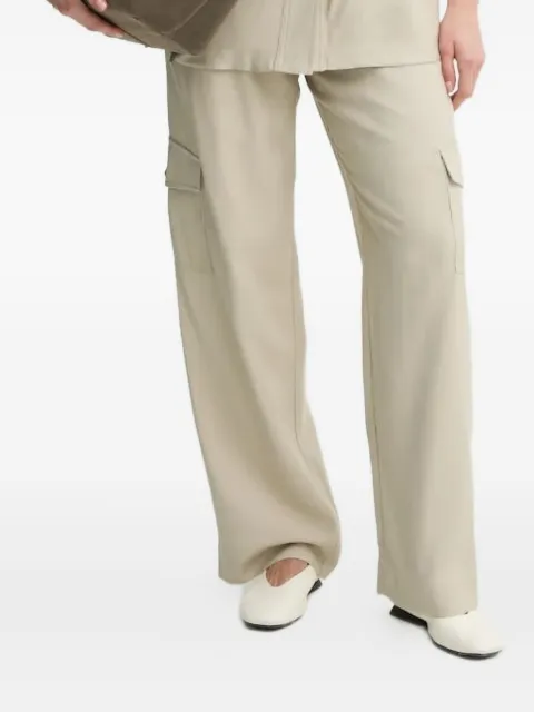 Bruuns Bazaar pleated cargo-pocket trousers Neutrals BBW4338