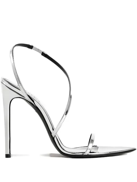 Retrofete 110mm Naomi leather sandals Silver SH248700