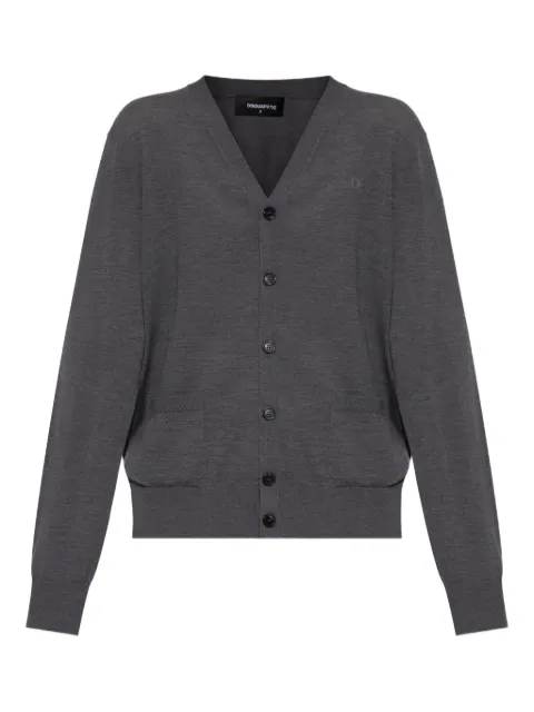 DSQUARED2 button-up v-neck cardigan Grey S75HA1267S18310