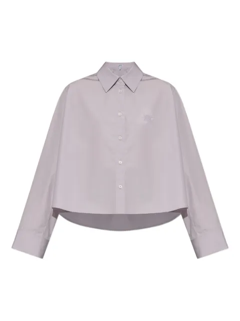 LOEWE Anagram-embroidered shirt Purple S359Y05XEJ