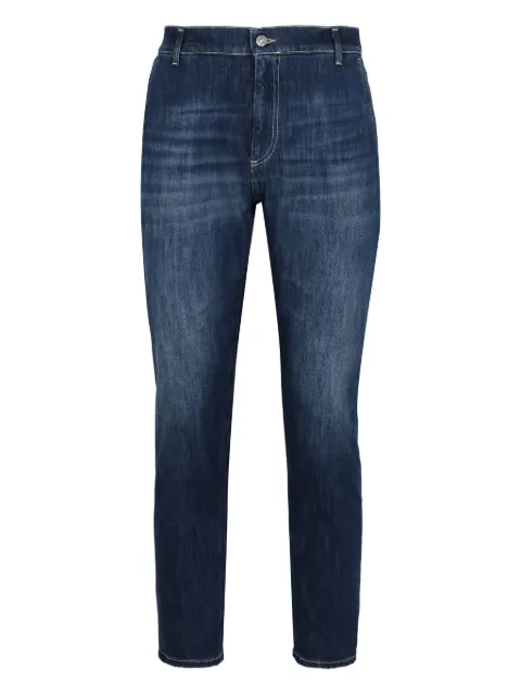 DONDUP contrast-stitch skinny jeans Blue UP641DS0107U