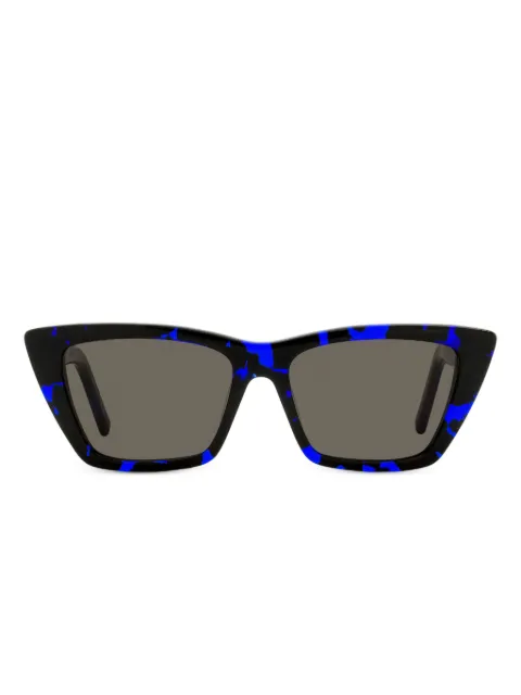 Saint Laurent Eyewear cat-eye rectangular sunglasses Blue 30006557009