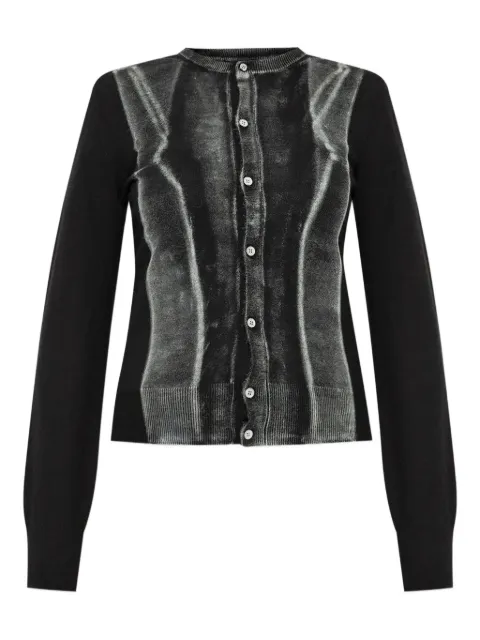 MM6 Maison Margiela virgin wool cardigan Black S52HP0031M13129