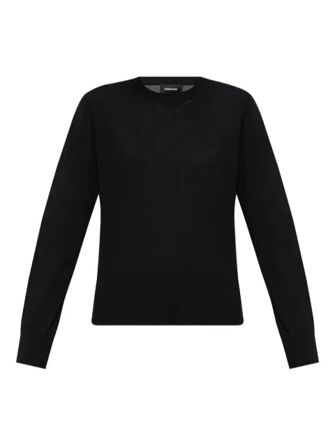 DSQUARED2 long-sleeve knit top Black S75HA1265S18310