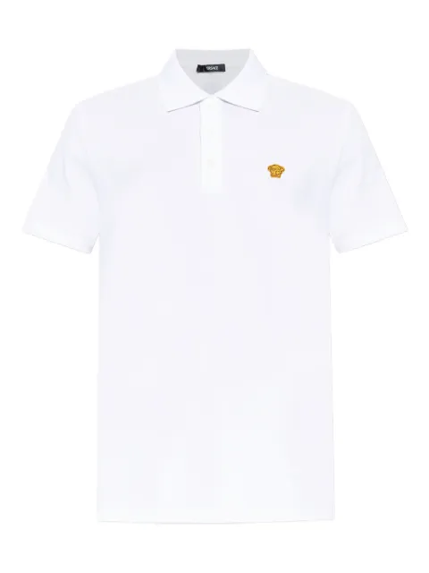 Versace Medusa-embellished polo shirt White 10139061A15694