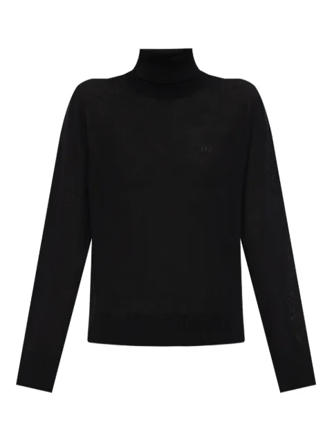 DSQUARED2 D2 wool turtleneck pullover Black S75HA1266S18310
