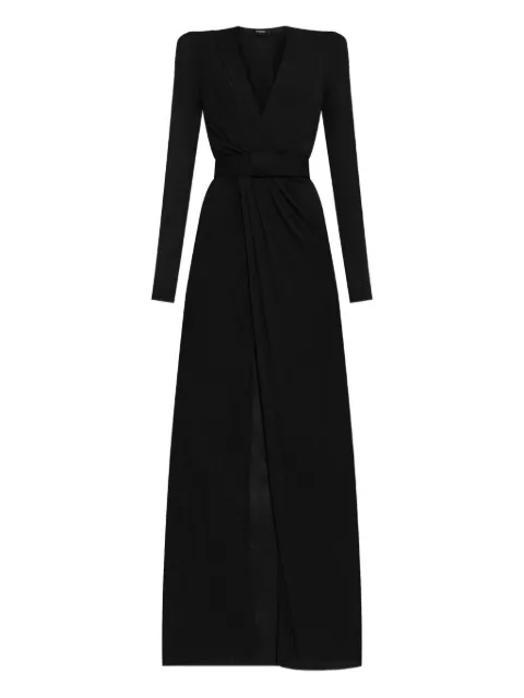 DSQUARED2 wrap-front long-sleeve dress Black S75CV0940S23324