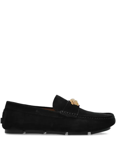 Versace Medusa-plaque loafers Black 10198821A09892