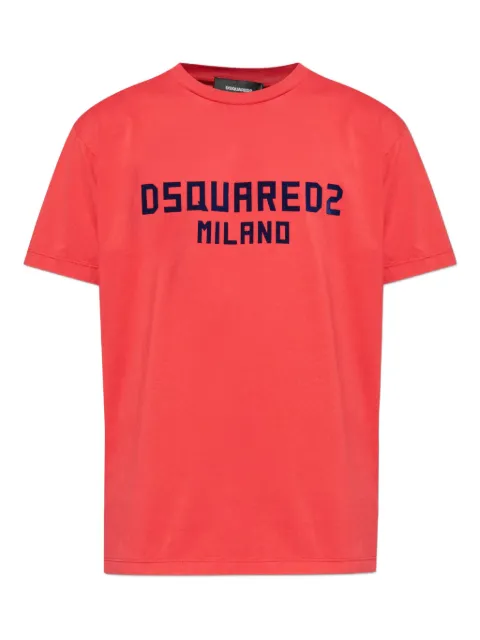 DSQUARED2 logo-print cotton T-shirt Red S74GD1418D20020