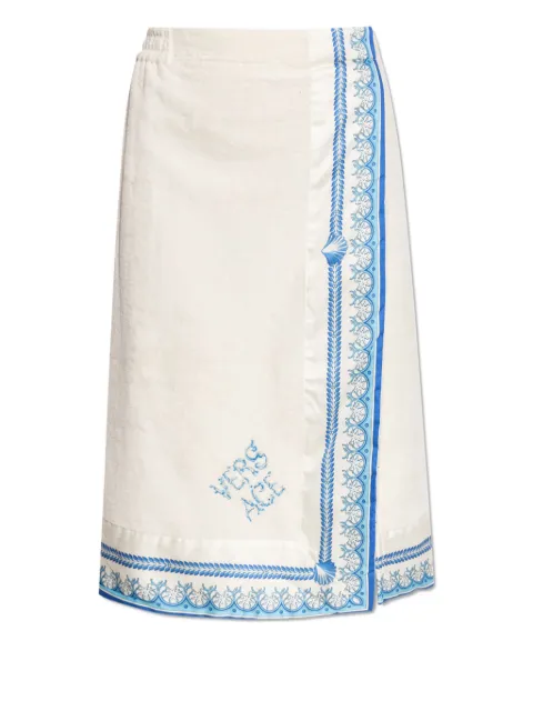 Versace Underwater Barocco wrap towel White 10207941A15211