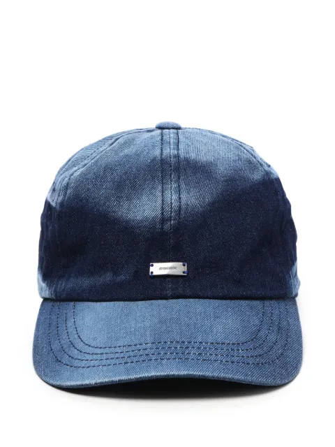 Ader Error denim-effect metal-detail baseball cap Blue BO01SSHW0210BL
