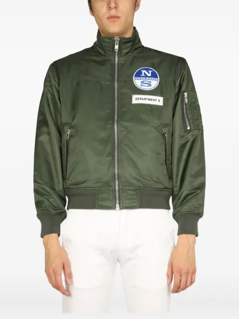 Department 5 zip-up patch jacket Green UC0222TF0111000715