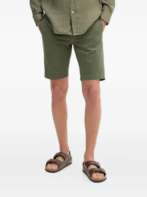 Hackett London button-pockets twill shorts Green HM801328