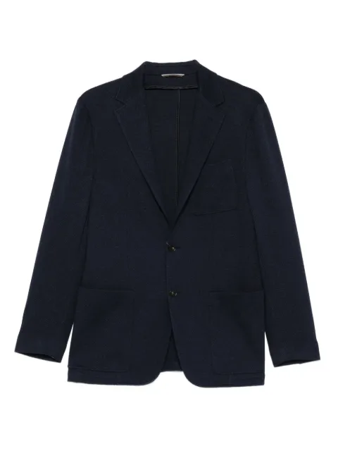 Canali patch-pocket two-button blazer Blue J0147AJJ03336