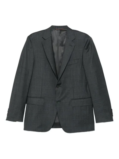 Canali checked wool suit Grey 1228019AA03947