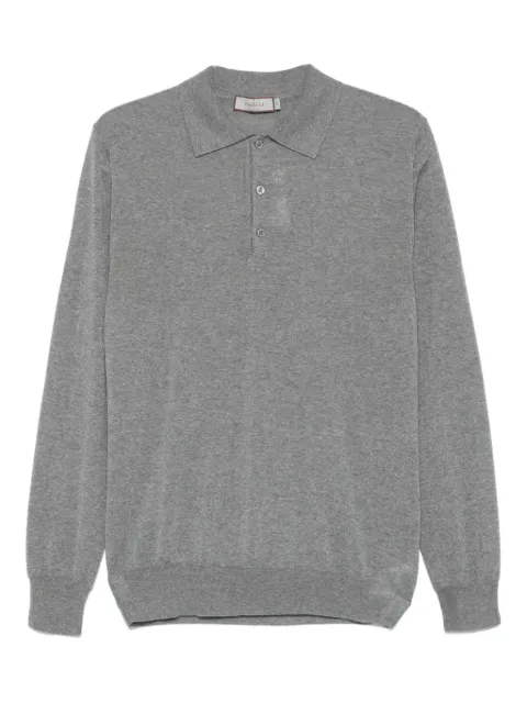 Canali long-sleeve polo shirt Grey C0017MK01149