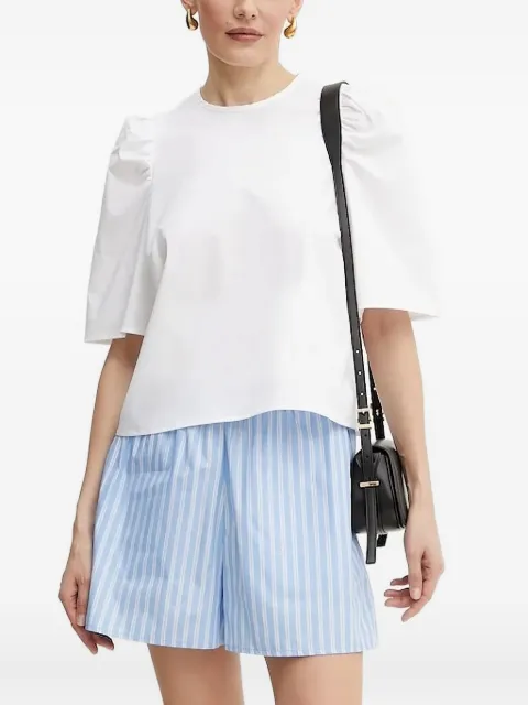 IVY OAK puff-sleeves tie-back blouse White IO112366